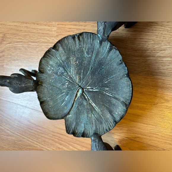 Vintage Brass Frog Planter - Picture 4 of 15